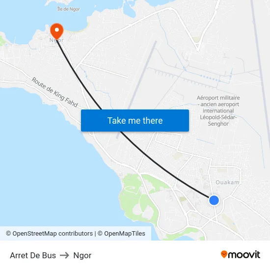 Arret De Bus to Ngor map