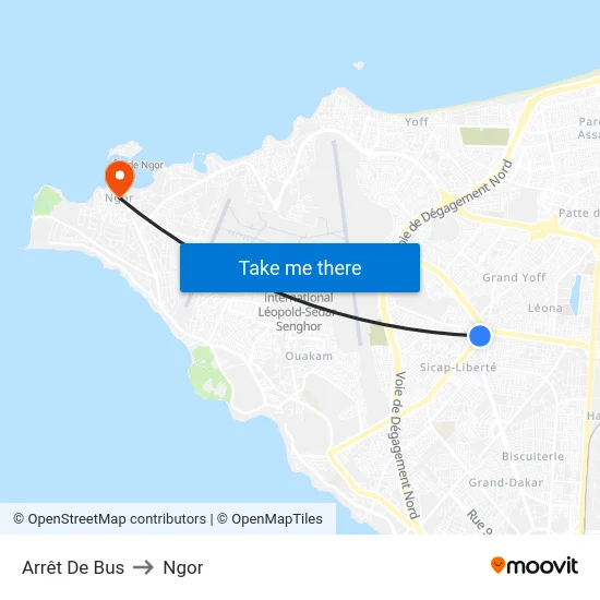 Arrêt De Bus to Ngor map