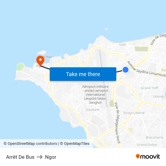Arrêt De Bus to Ngor map