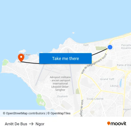Arrêt De Bus to Ngor map