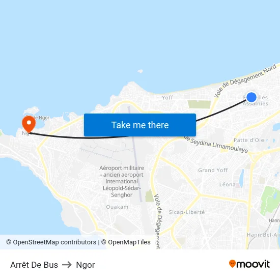 Arrêt De Bus to Ngor map