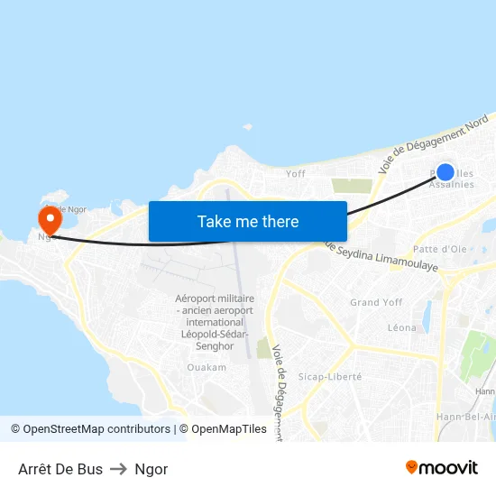 Arrêt De Bus to Ngor map