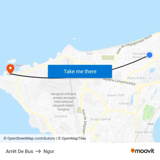 Arrêt De Bus to Ngor map