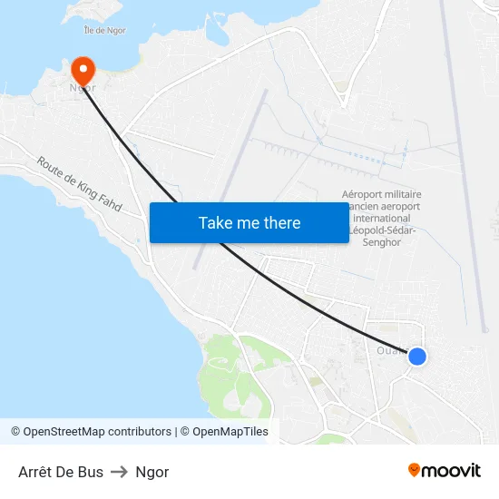 Arrêt De Bus to Ngor map