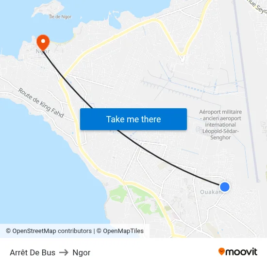 Arrêt De Bus to Ngor map