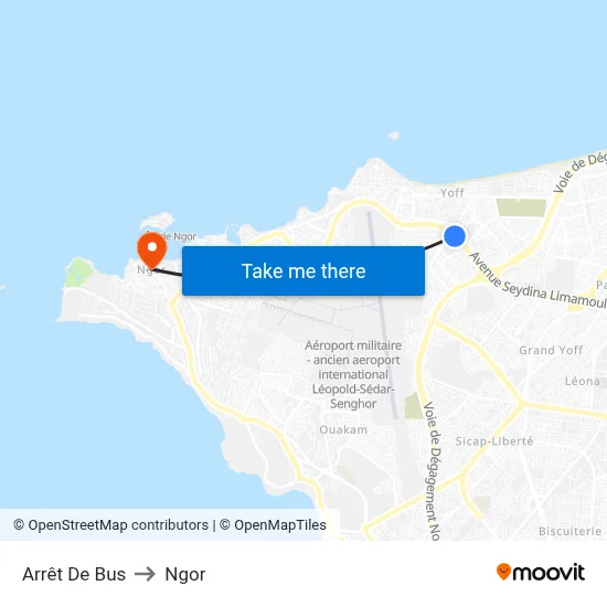 Arrêt De Bus to Ngor map