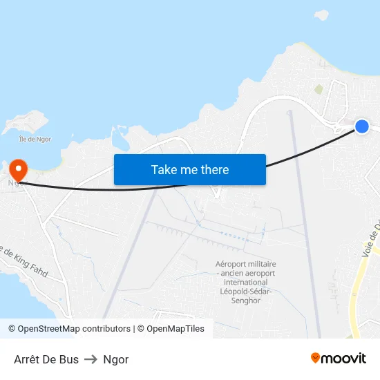 Arrêt De Bus to Ngor map