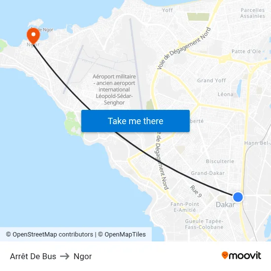 Arrêt De Bus to Ngor map