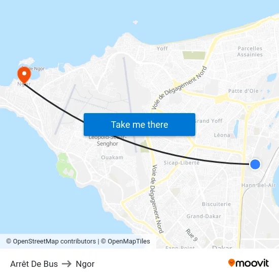 Arrêt De Bus to Ngor map