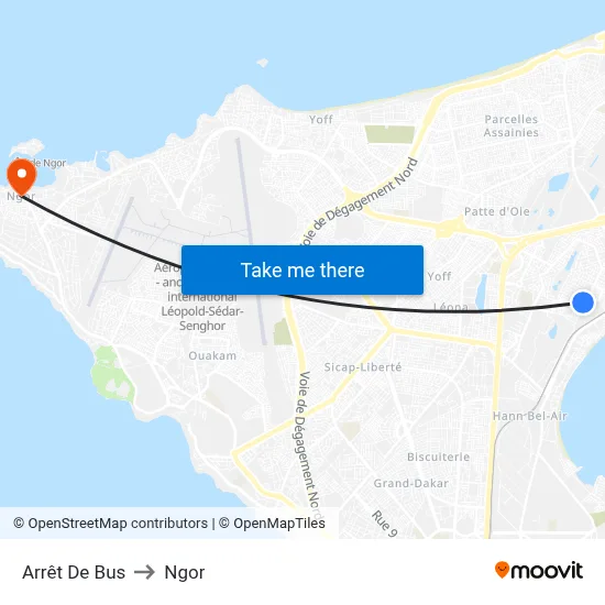 Arrêt De Bus to Ngor map