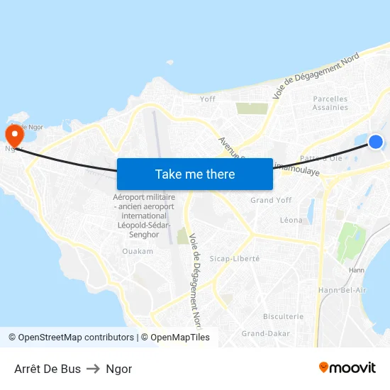 Arrêt De Bus to Ngor map