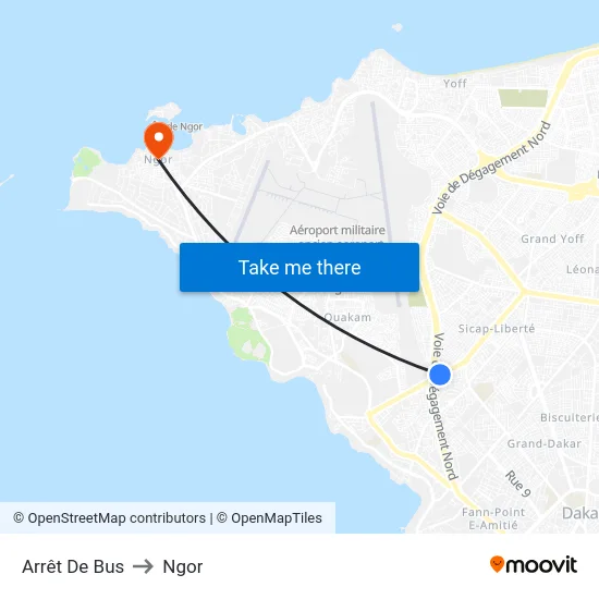 Arrêt De Bus to Ngor map