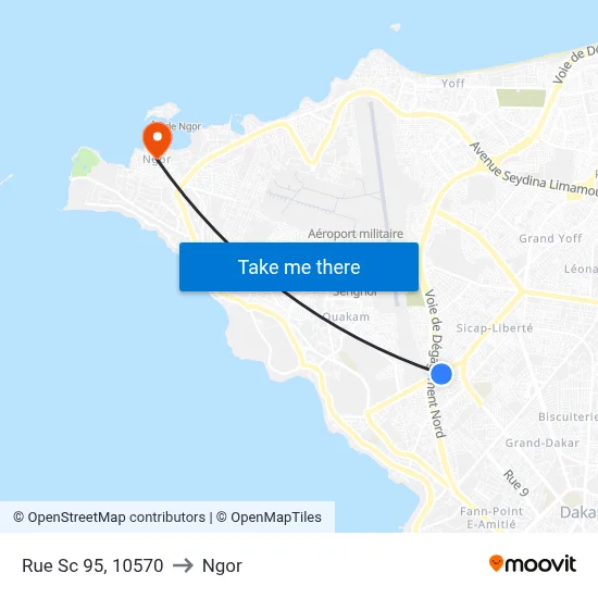 Rue Sc 95, 10570 to Ngor map