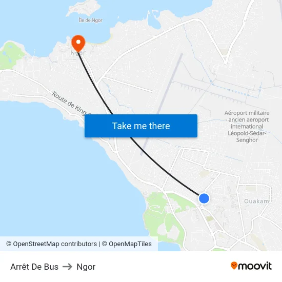 Arrêt De Bus to Ngor map