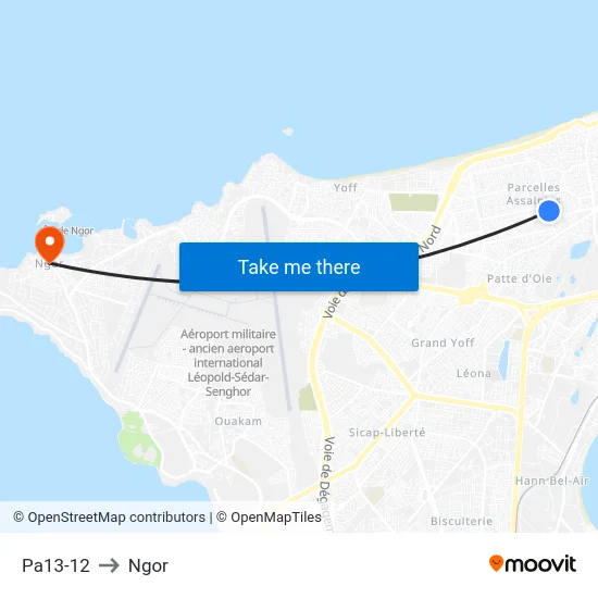 Pa13-12 to Ngor map