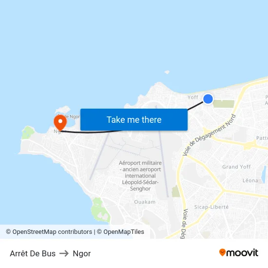 Arrêt De Bus to Ngor map