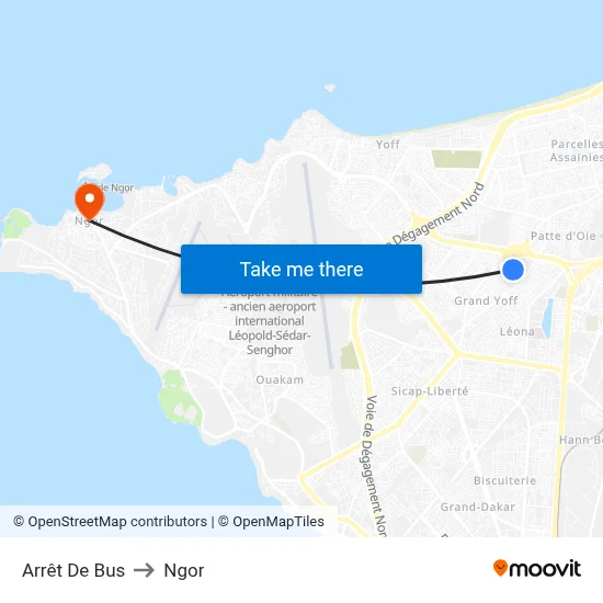 Arrêt De Bus to Ngor map