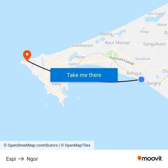 Espi to Ngor map