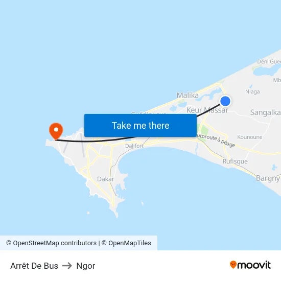 Arrêt De Bus to Ngor map