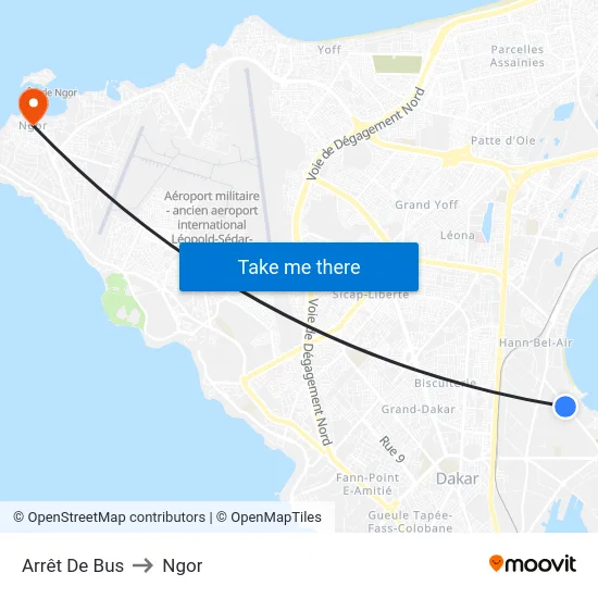 Arrêt De Bus to Ngor map