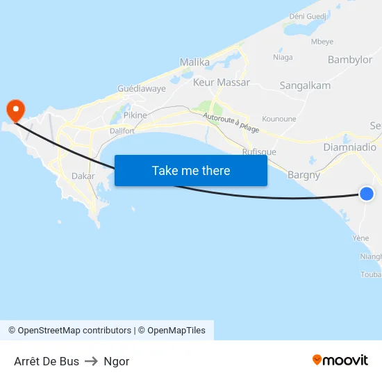 Arrêt De Bus to Ngor map