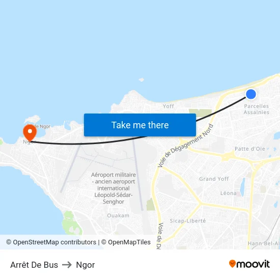 Arrêt De Bus to Ngor map