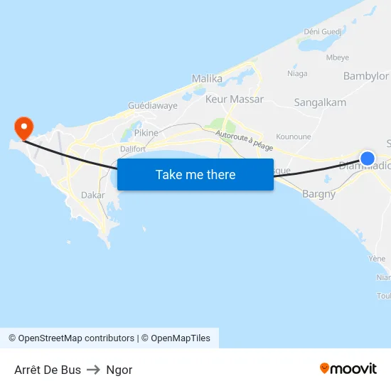 Arrêt De Bus to Ngor map