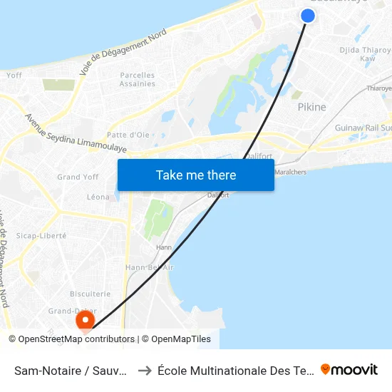 Sam-Notaire / Sauvegarde to École Multinationale Des Telecoms map