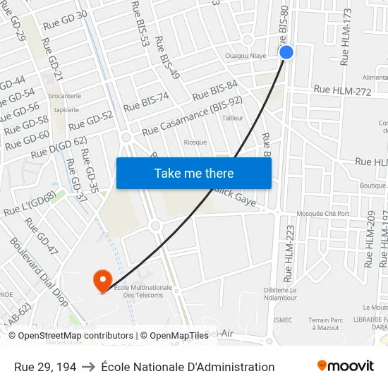 Rue 29, 194 to École Nationale D'Administration map