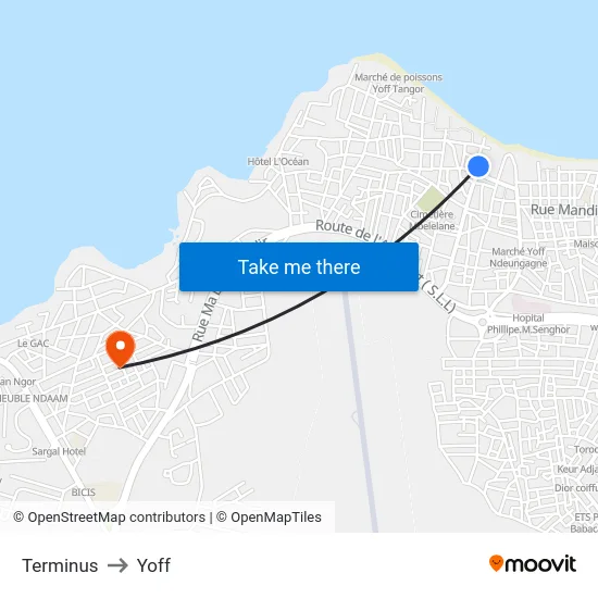 Terminus to Yoff map