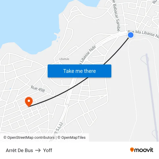 Arrêt De Bus to Yoff map