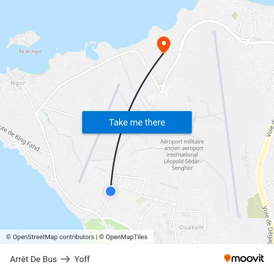 Arrêt De Bus to Yoff map