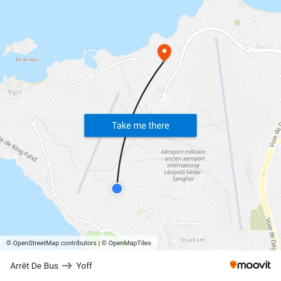 Arrêt De Bus to Yoff map
