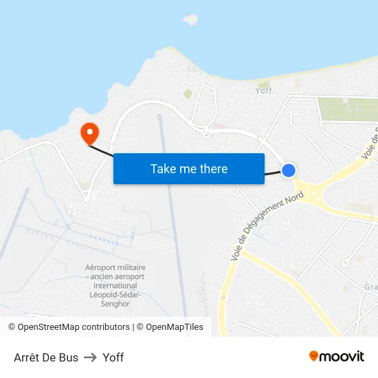 Arrêt De Bus to Yoff map