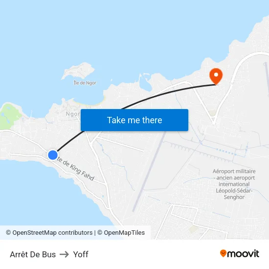 Arrêt De Bus to Yoff map