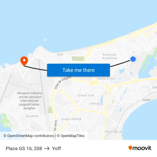 Place GS 16, 208 to Yoff map