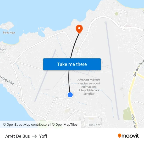 Arrêt De Bus to Yoff map