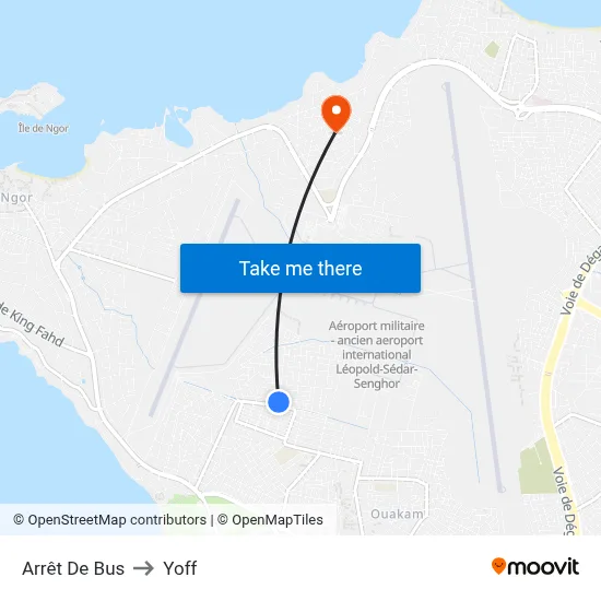 Arrêt De Bus to Yoff map