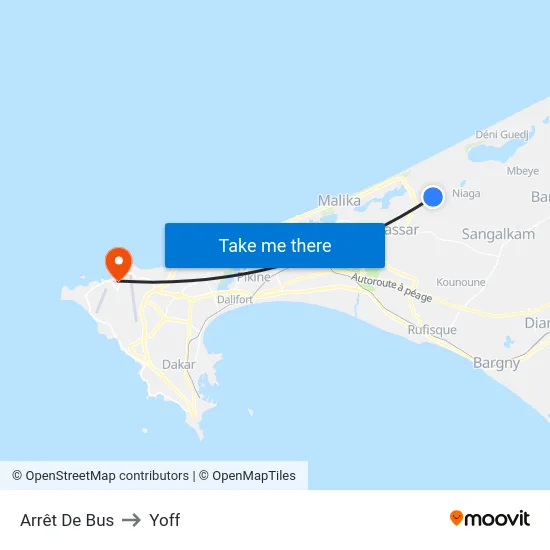 Arrêt De Bus to Yoff map