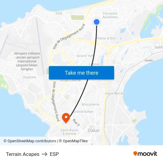 Terrain Acapes to ESP map