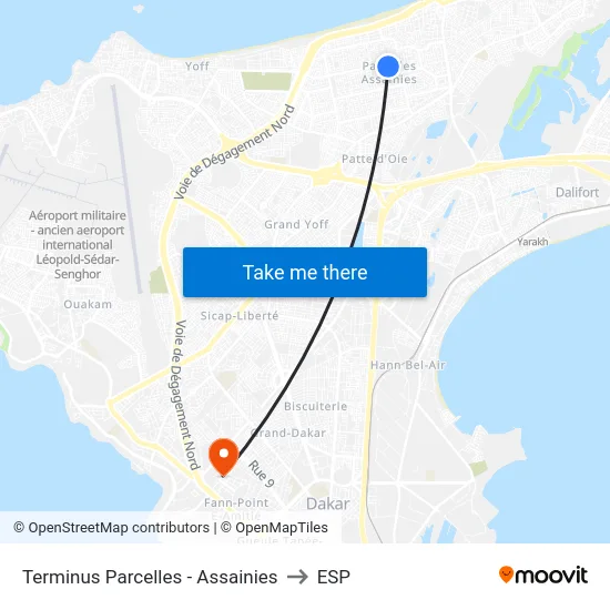 Terminus Parcelles - Assainies to ESP map