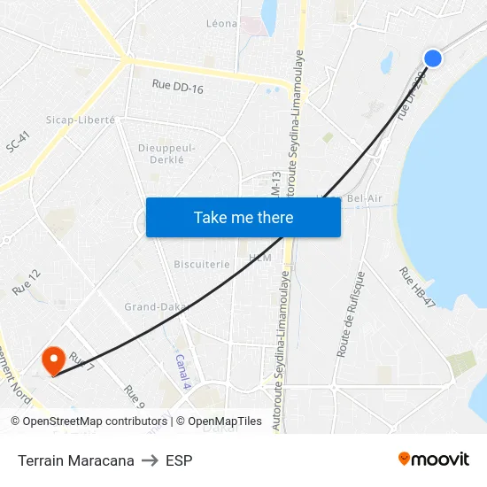 Terrain Maracana to ESP map