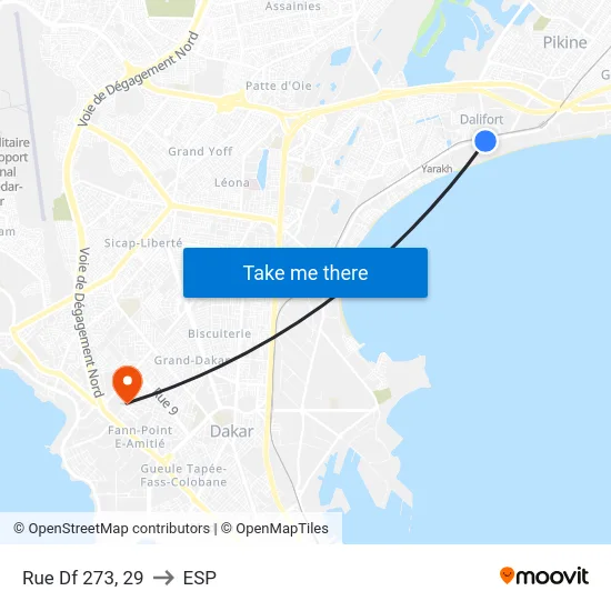Rue Df 273, 29 to ESP map