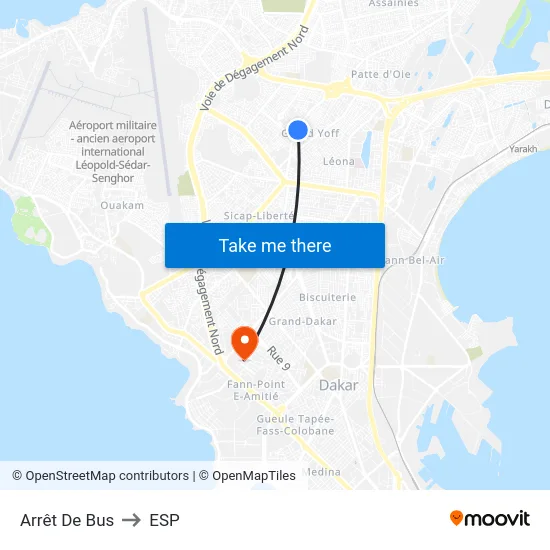 Arrêt De Bus to ESP map