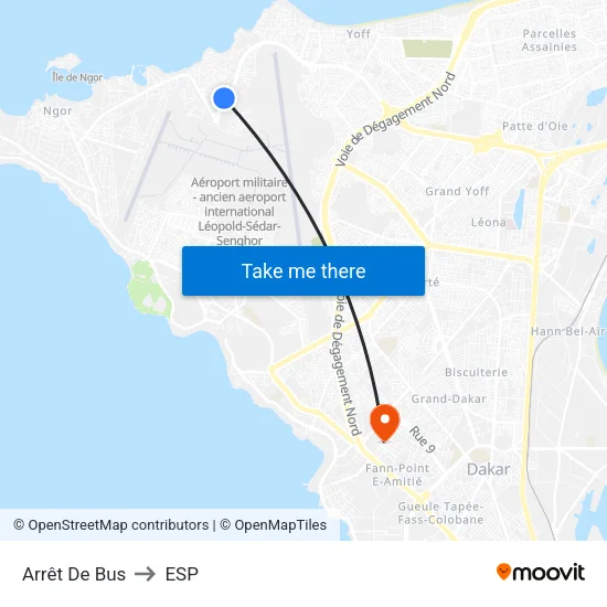 Arrêt De Bus to ESP map