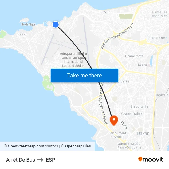 Arrêt De Bus to ESP map