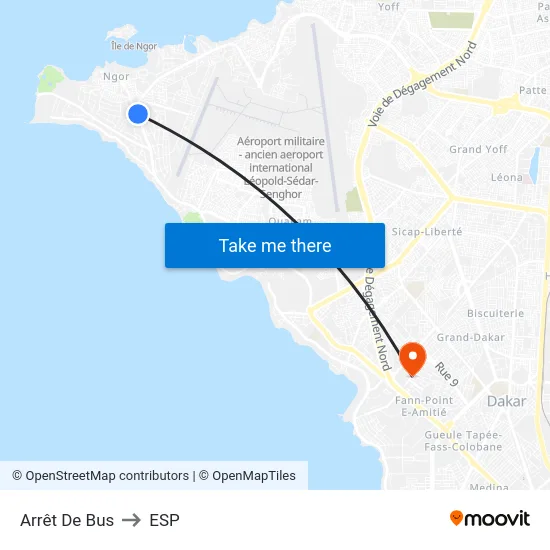 Arrêt De Bus to ESP map