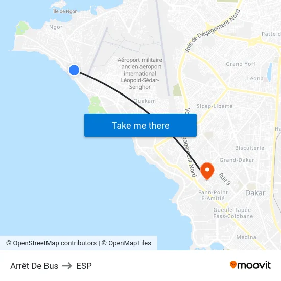 Arrêt De Bus to ESP map
