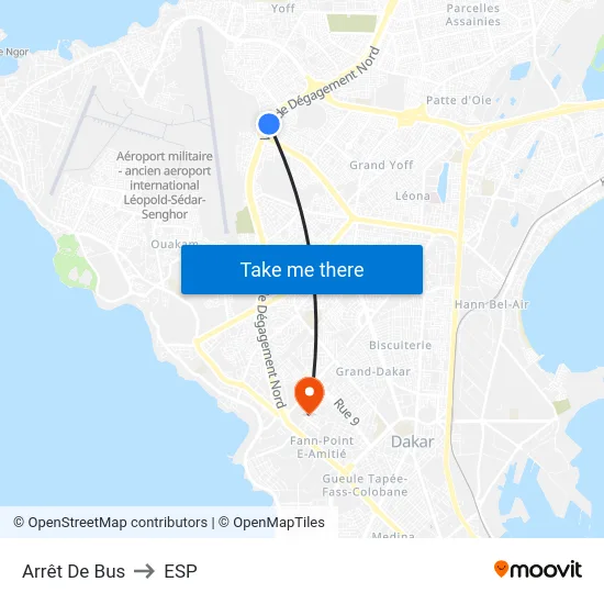 Arrêt De Bus to ESP map