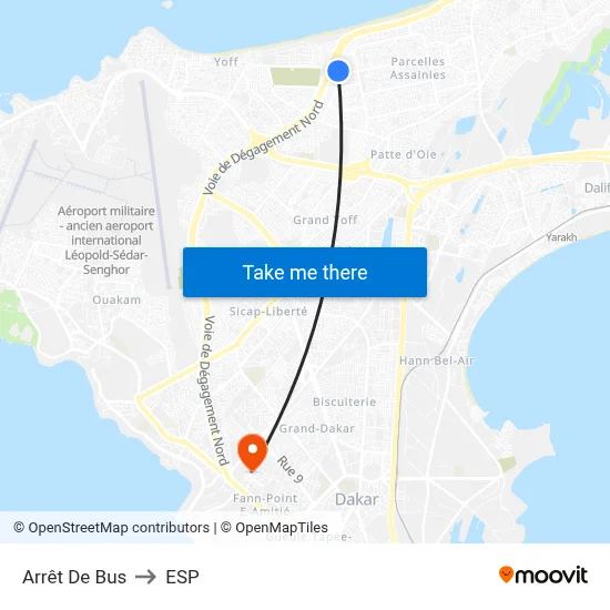 Arrêt De Bus to ESP map